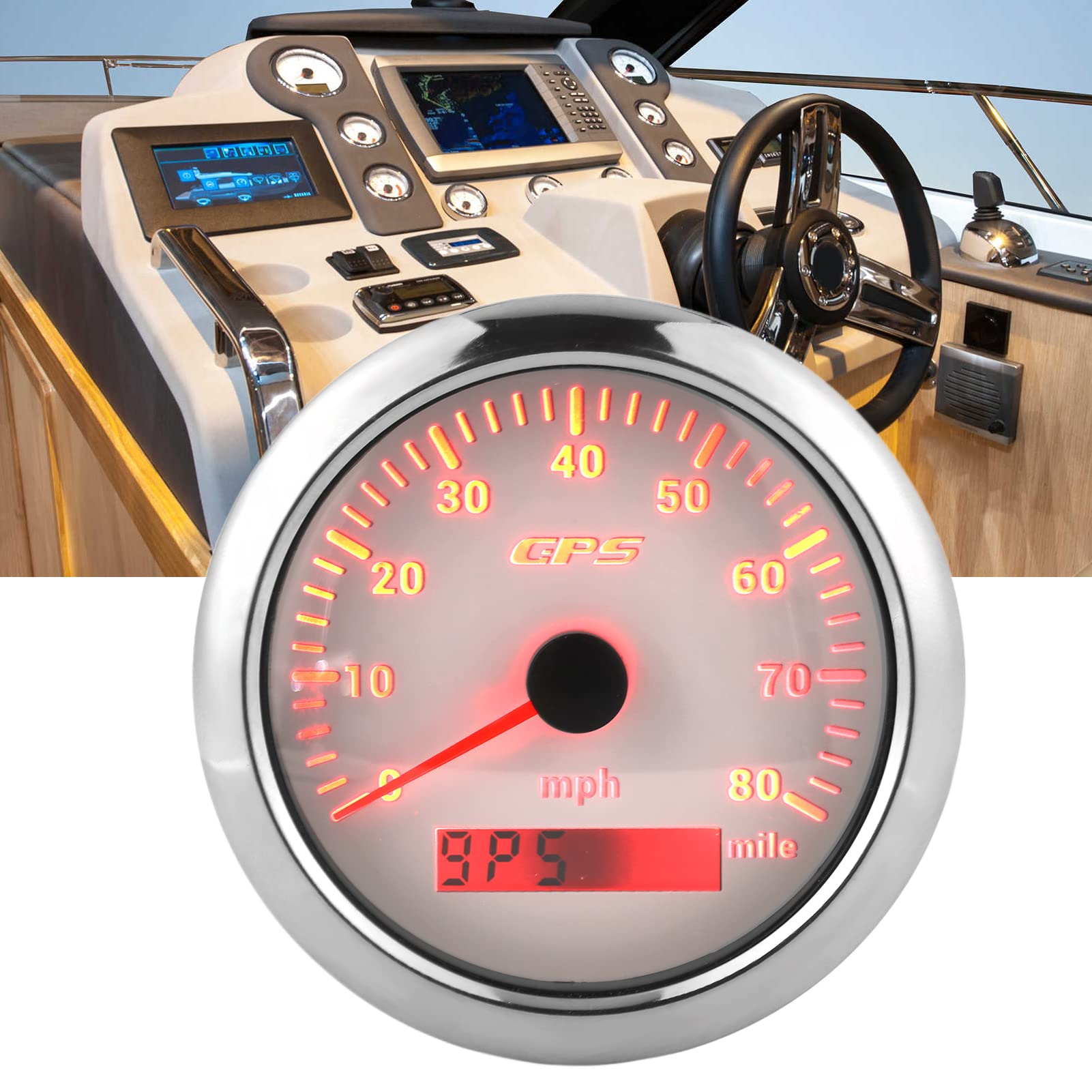 Velocímetro GPS con Clasificación IP67 a Prueba de Agua para Uso