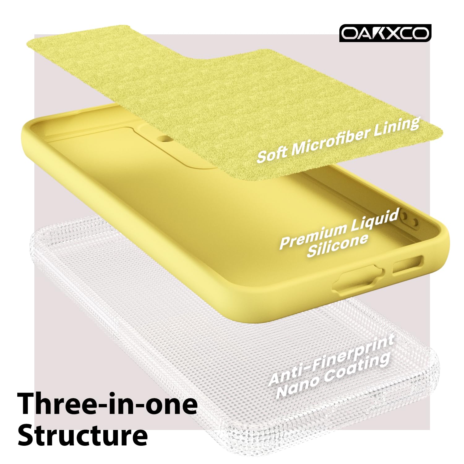 oakxco for Samsung Galaxy S24 Ultra Phone Case Liquid Silicone, Thin Slim Soft Rubber Gel TPU Plain Simple Cover for Women Girl Cute, Matte Solid Color, Brown Khaki Nude — view 684