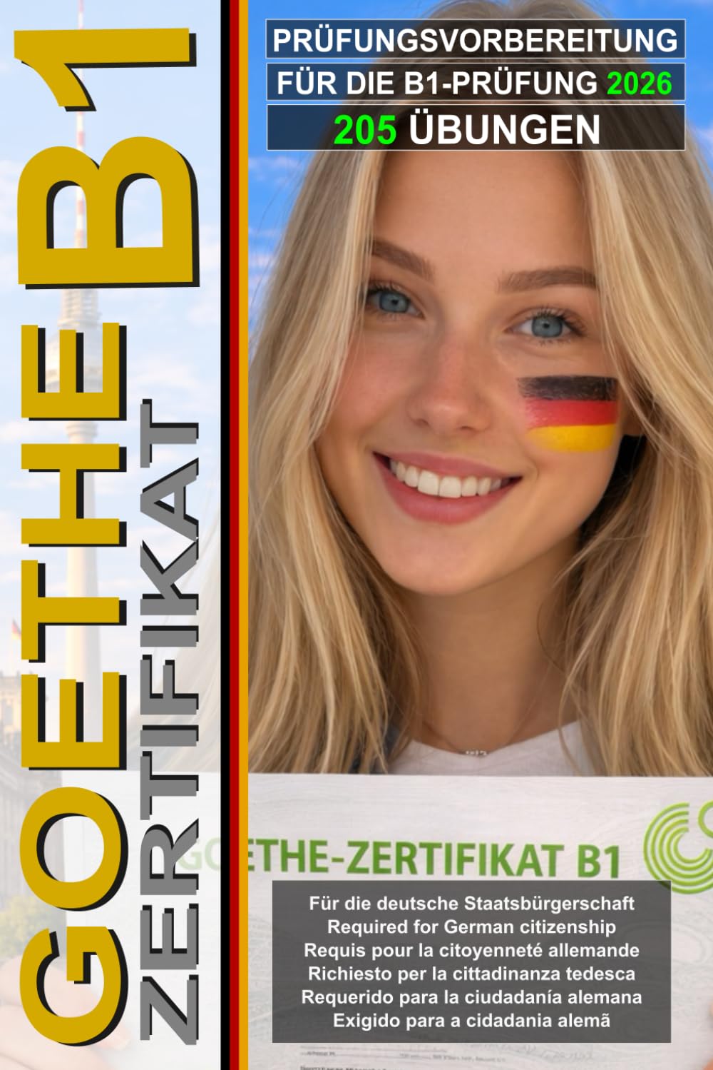 Goethe Zertifikat B1 – Prüfungsvorbereitung: 205 Übungen für Deutsch B1 – Gültig für die deutsche Staatsbürgerschaft: Goethe B1 test preparation – ... examen Goethe B1 (Deutsch für alle)