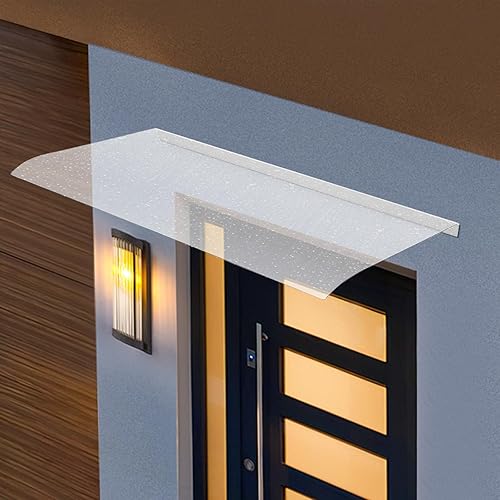 Miniatura 3 de Toldo para ventana, toldo para puerta, toldo con protección UV, lluvia, nieve, refugio de lluvia, cubierta transparente gruesa para puerta