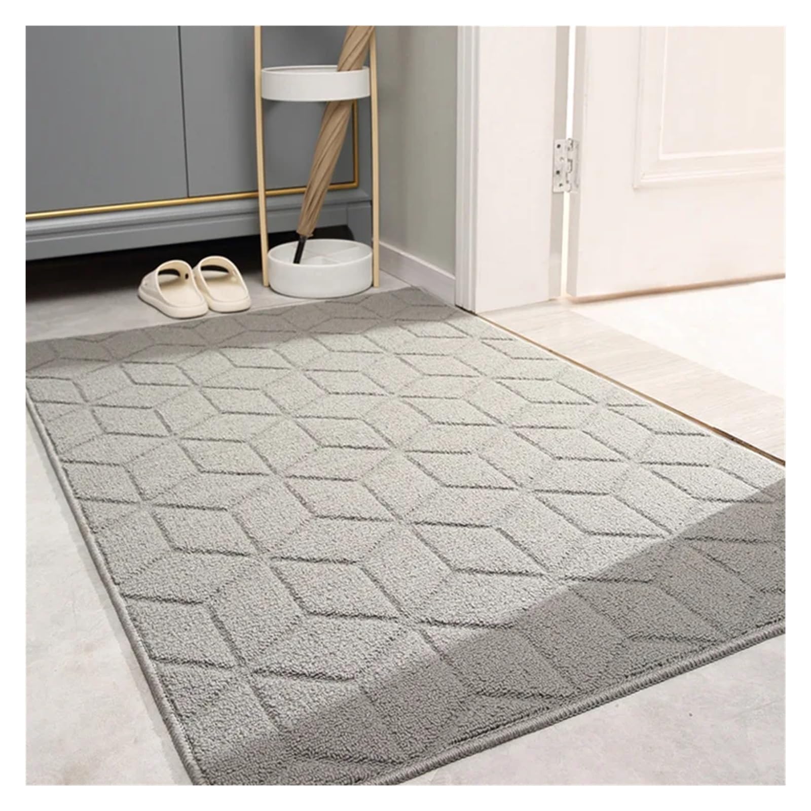 Tapis d entree interieur de qualité, paillasson d'entrée fini soigné 50x80