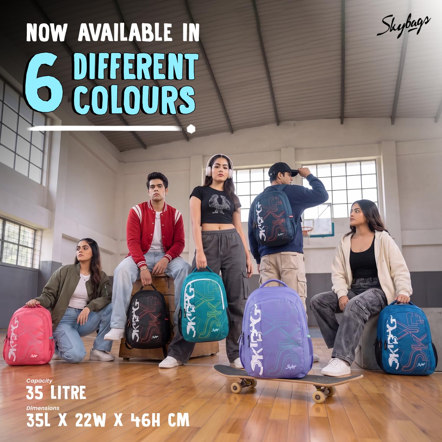 Skybags Brat Pro Max 35L Laptop Backpack (Upto 15.6"), 3 Compartments — Amazon image 6
