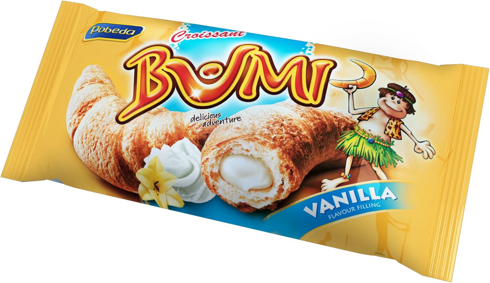 Pobeda Bumi Chocolate Croissant with Vanilla Filling, 40 g