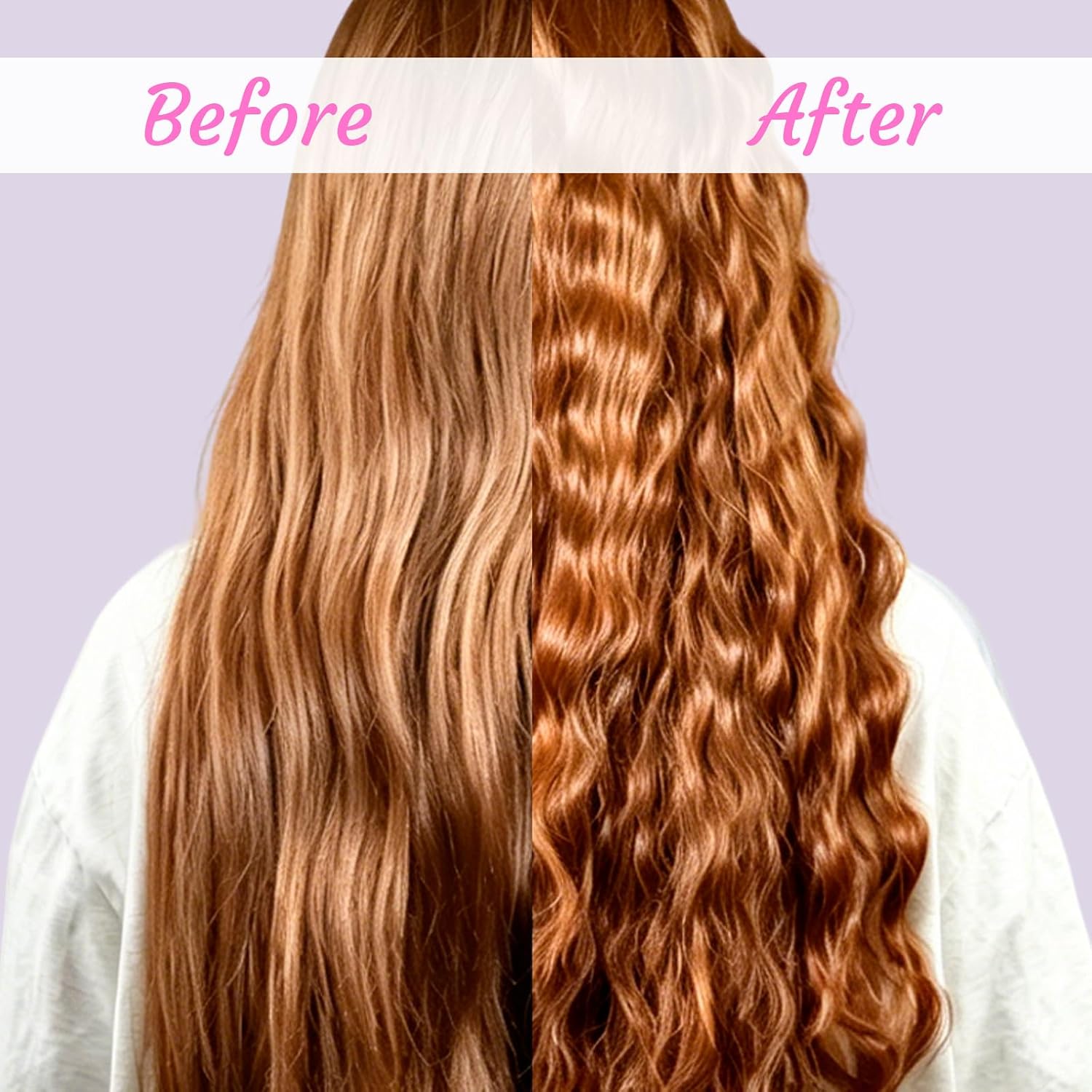 Goodoo Curling Iron Hair Crimper Waver,3 Barrel with 4 Adjustable Heat,Easy to Use,Purple