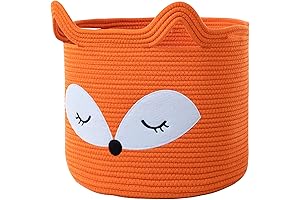 VK·LIVING Fox Toy Baskets Orange Storage Basket
