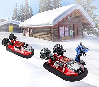 2.4G Large Remote Control Hovercraft Full Function High Speed Boat Water & ice Land Walking 1/14 Scale 9.3mph (15kmh) RC w...