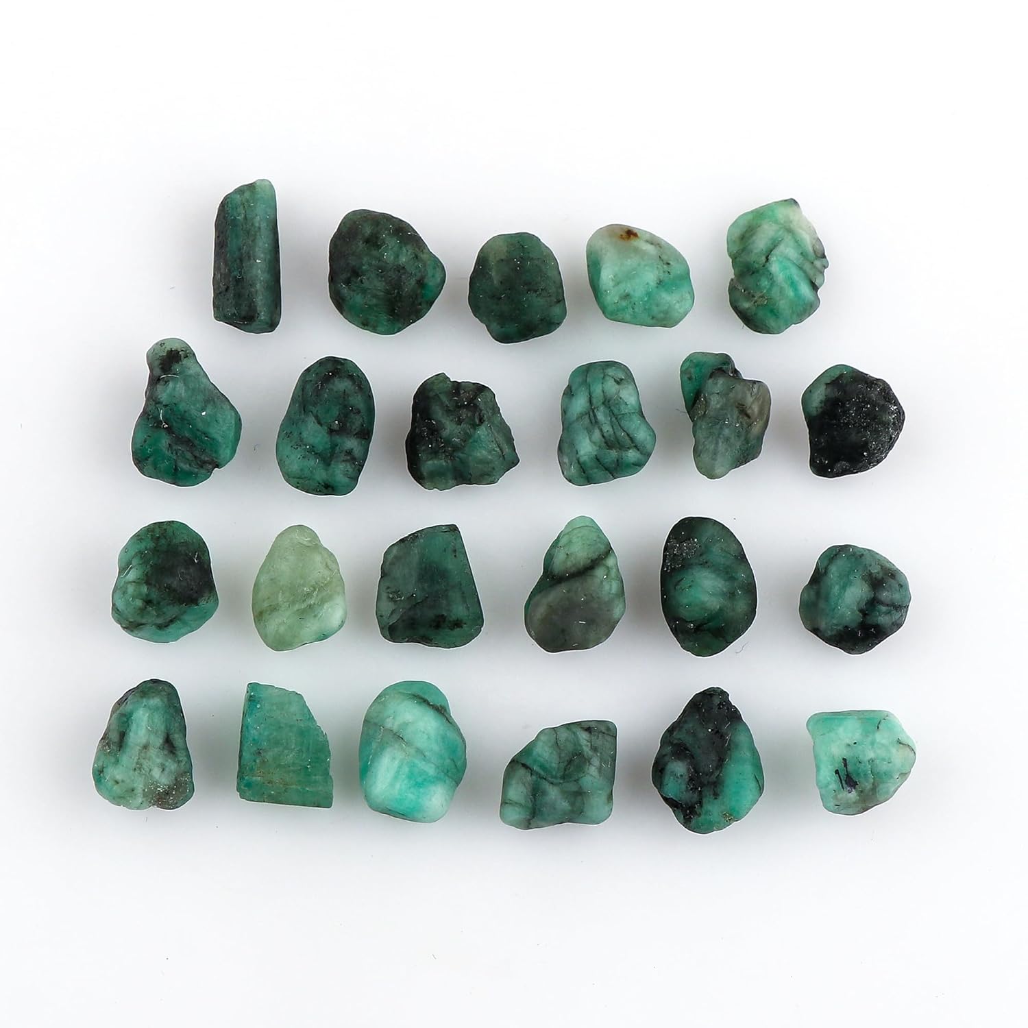 CRYSTALIS 100 carats Natural Emerald Loose Gemstone Wholesale Bulk Rough Jewelry Making Supply, Chakra & Healing Raw Stones, Wire Wrapping, DIY, Gem Collection, May Birthstone - Image 2