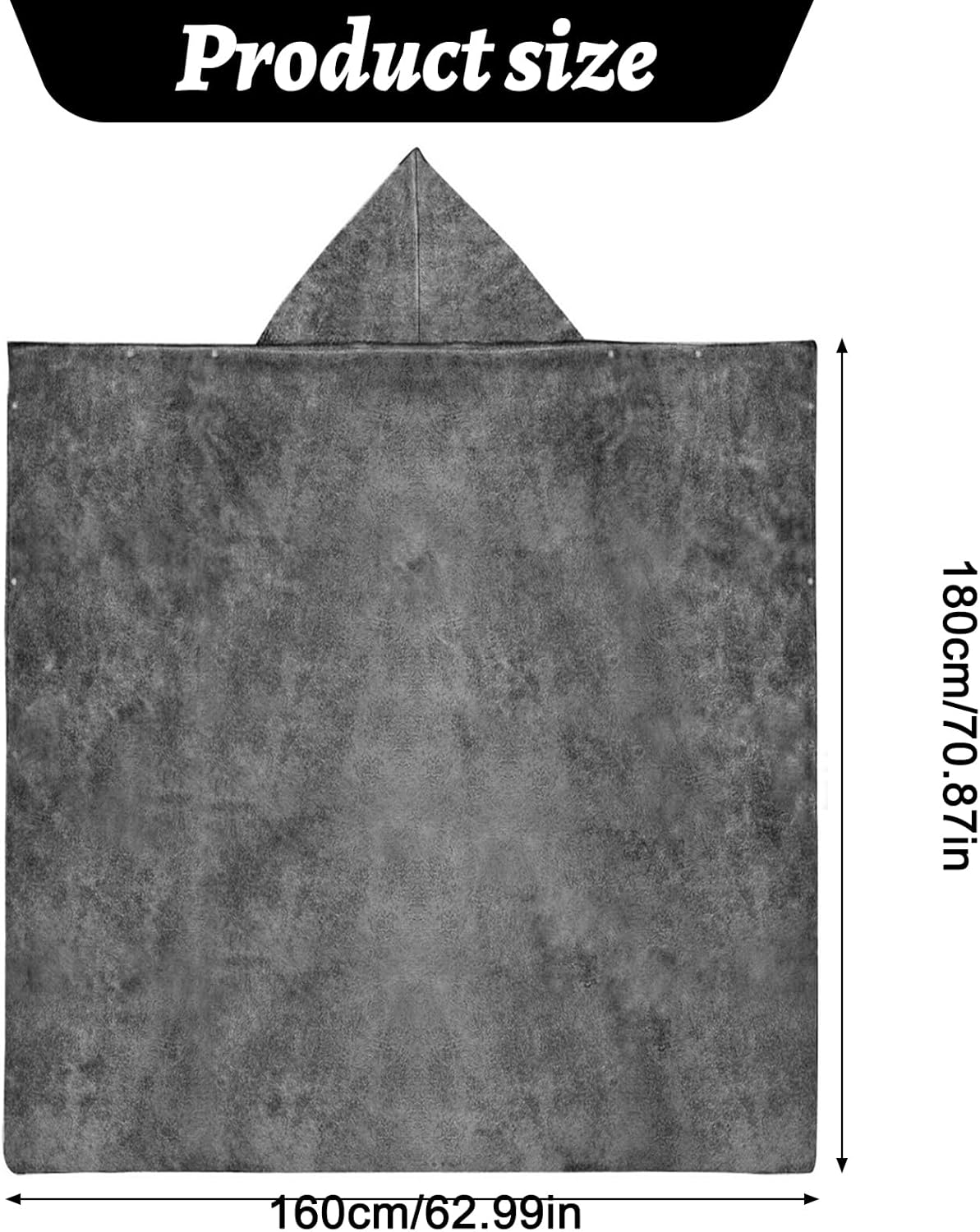 Wearable Blankets Hoodie for Women and Men Birthday Gifts for Women Men Fleece Hooded Blanket for Adult Large Grey Mom Dad Great Birthday Christmas Gifts Idea(70 * 62in) - Image 4