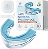 Anti Snoring Mouthpiece for Sleep: Anti Snoring Devices for Men Women -Designed to Help Reduce Snoring - Adjustable & Reusable （White Blue