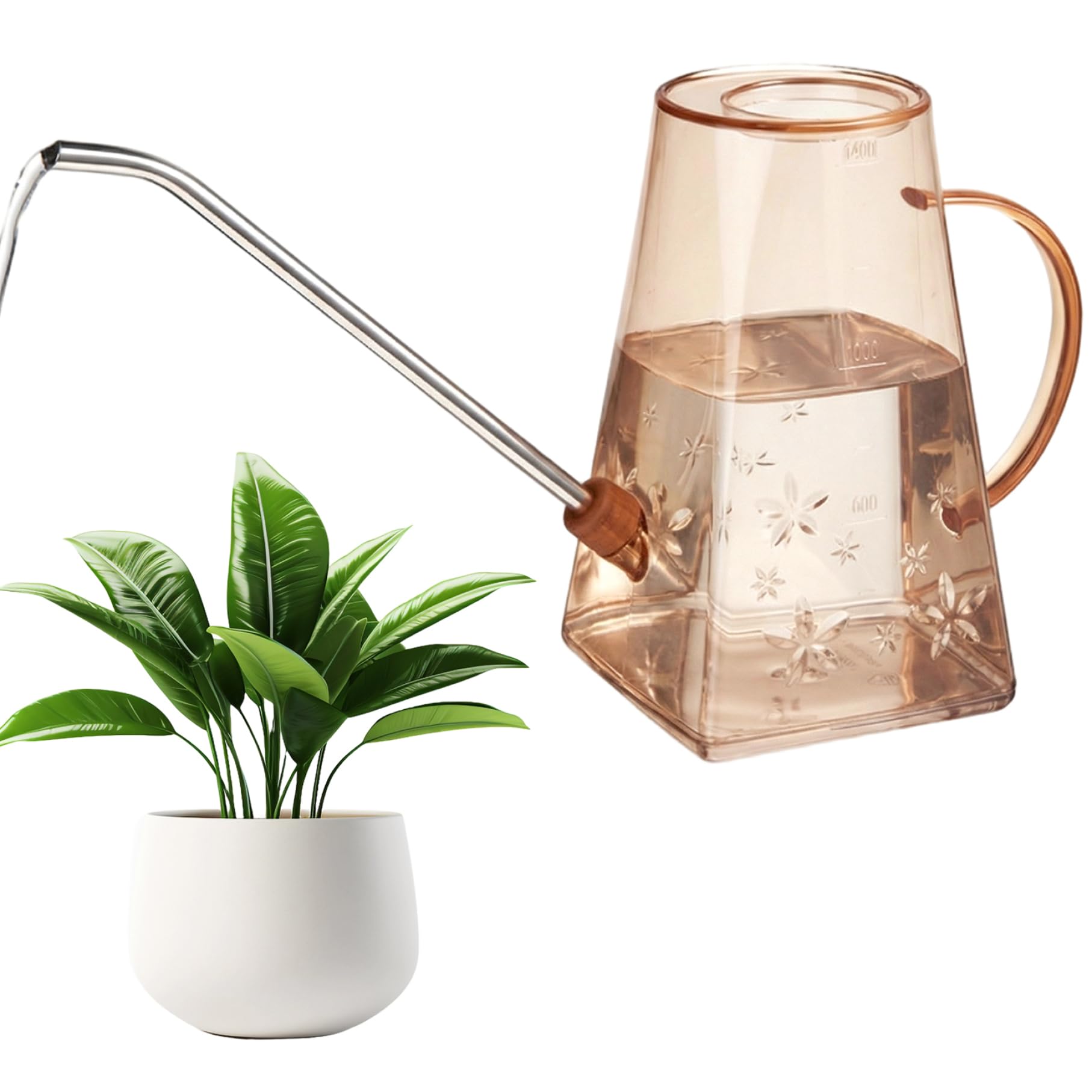 Arrosoir à long bec pour plantes d'intérieur et jardin potager sur balcon