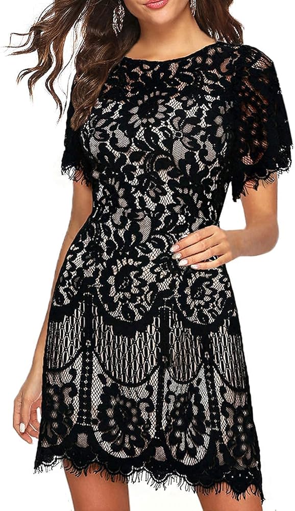 elegant lace cocktail dress SHERRI HILL - 56438 main image 1