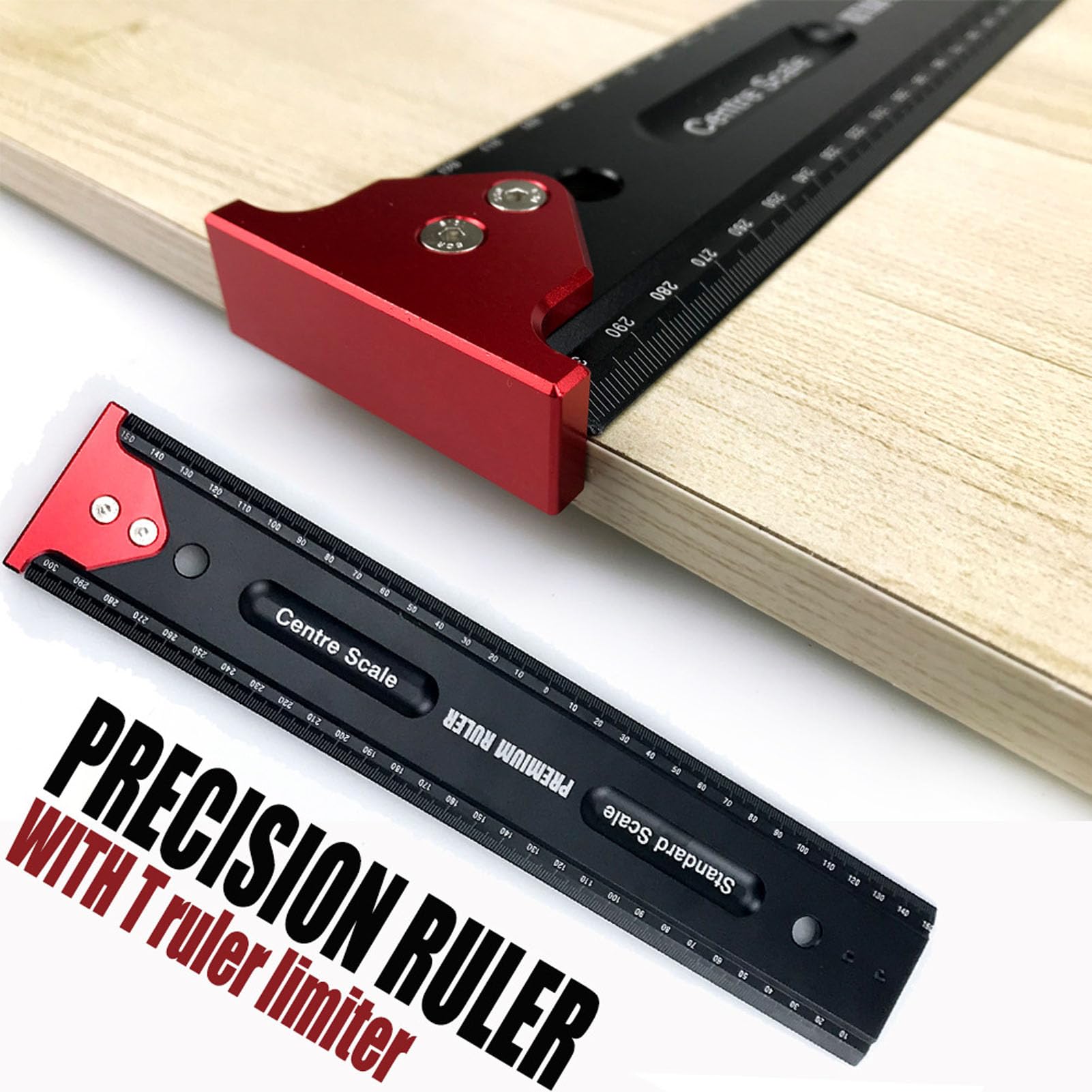 Rigno in legno in lega di alluminio Rigno multifunzionale Tipo T Scribing Rigo