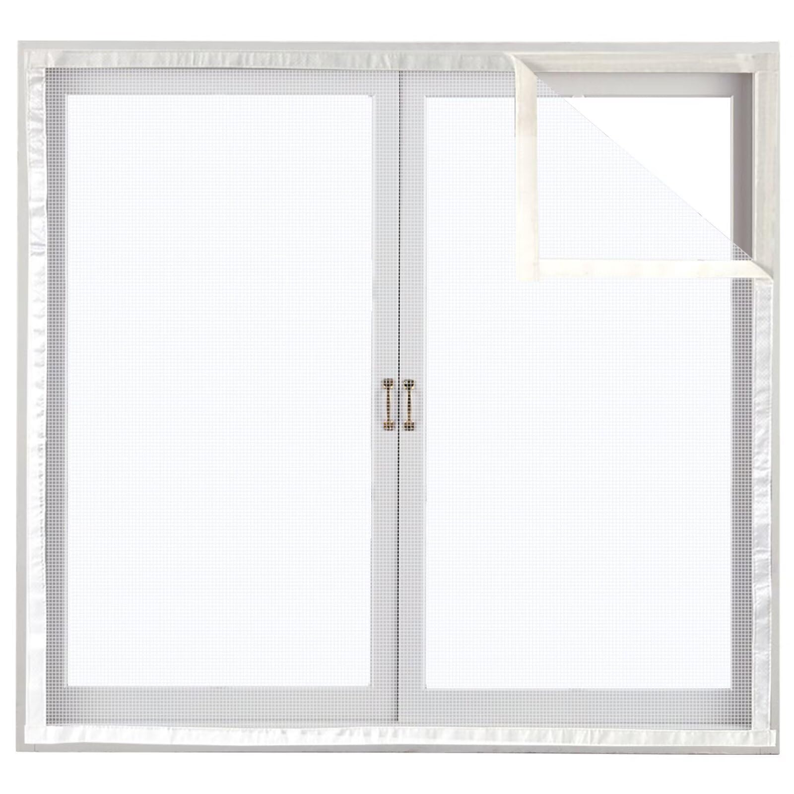 Mousitiquere Caravane 150x180cm Blanc moustiquaires pour fenêtresmoustiquaire baie vitree coulissantemoustiquaire fenetre chat