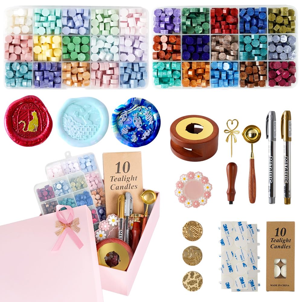 ふわもこちゃんピンク×ホワイト♡簡易的シーリングスタンプ収納ボックス❤︎ Amazon.co.jp: WeBirth シーリングスタンプ 30色 届いてすぐ使える