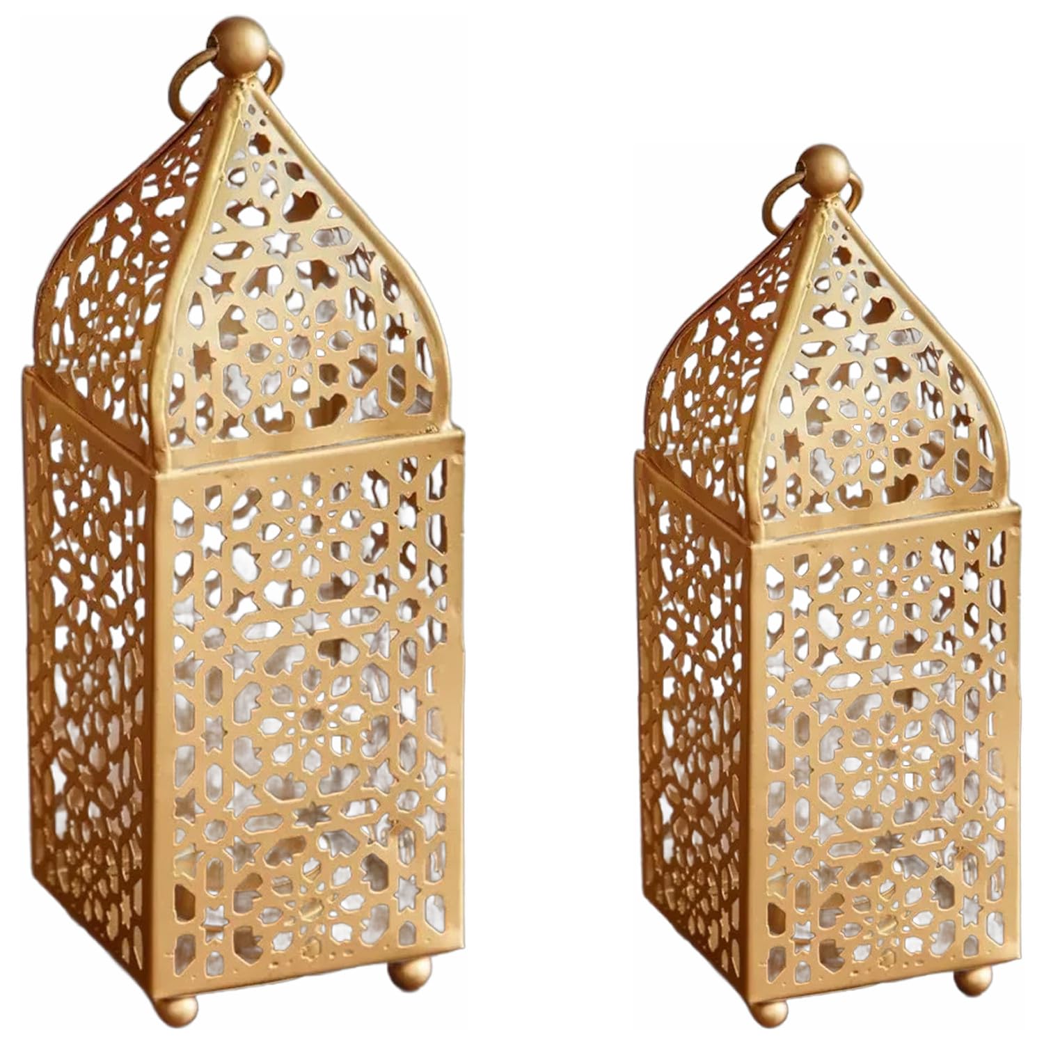 2er-Set orientalische Deko-Laternen Zayla, Teelichthalter-Windlichter