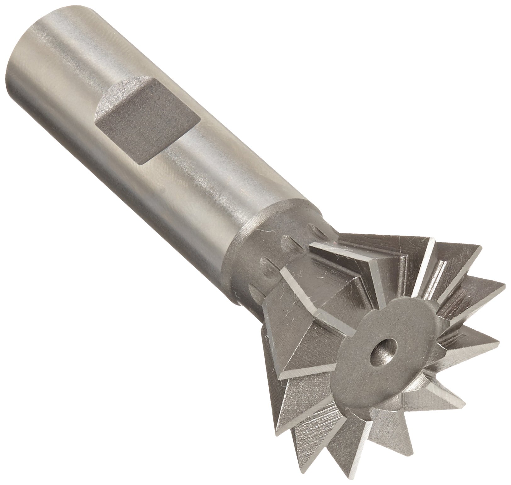 KEO 75116 High-Speed Steel Dovetail Cutter, Uncoated (Bright) Finish, Weldon Shank, 60 Degree Angle, 1-3/8