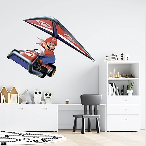 Miniatura 2 de Calcomanía de pared adhesiva de vinilo extraíble para dormitorio de niños, diseño de juego de computadora, 28 x 28 pulgadas, para sala de estar,