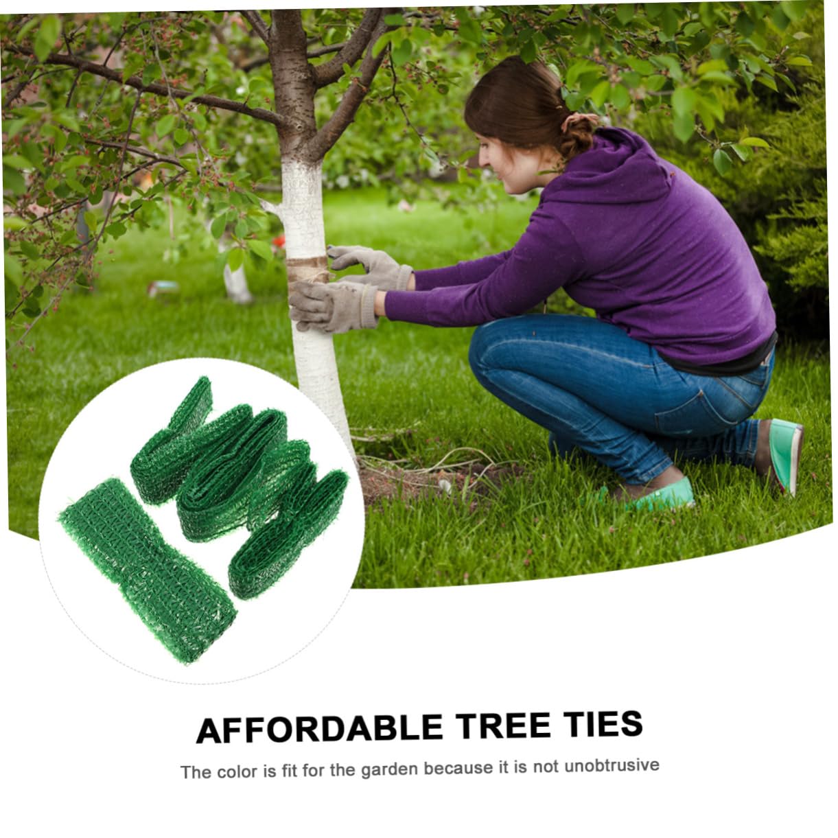 jojofuny 45stücke Pe Baumgurte Verstellbare Gartenbinder Für Pflanzenunterstützung Für Abspannen Und Stützen Junger Bäume Und Pflanzen Im Garten