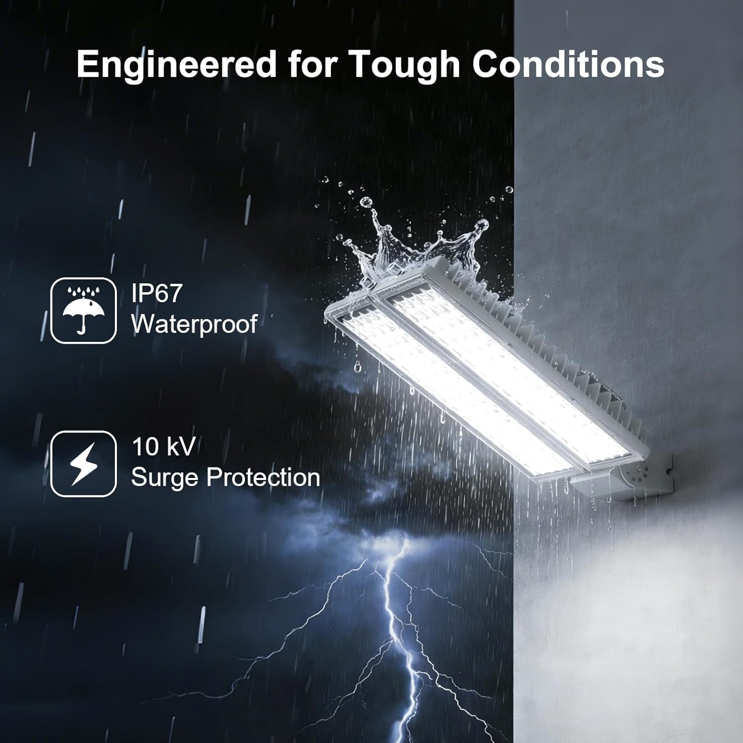 200W Dusk to Dawn Flood Lights Outdoor with Remote, 28000LM LED Parking Lot Light with Photocell, 6500K Daylight LED Barn Lights IP67 Waterproof Stadium Security Light for Garten Backyard