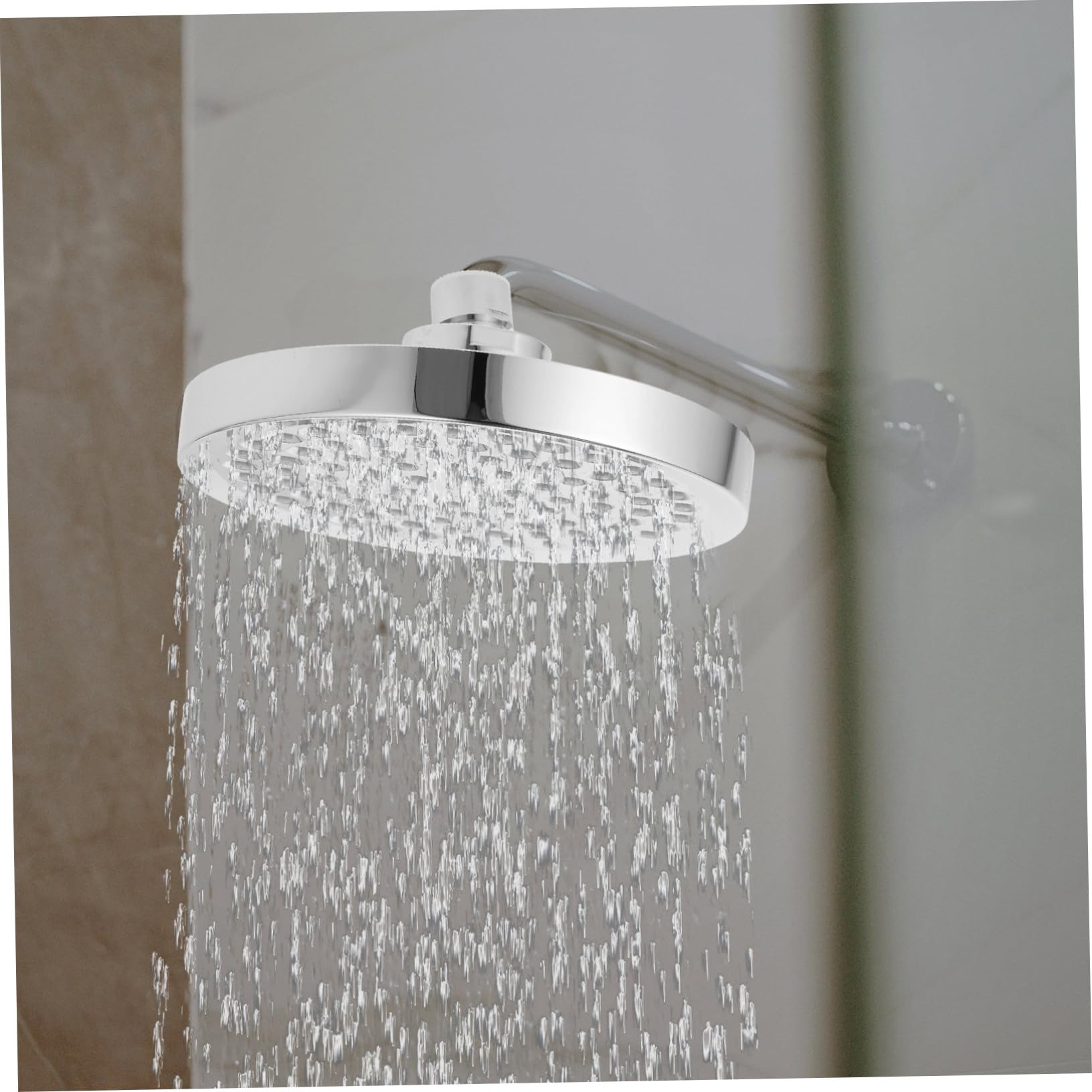 LIFKOME Cabezal de Ducha Filtro para Agua Dura 15 Niveles 6 Pulg Plata
