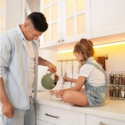 Miniatura 10 de Galgreen Tira de luces de neón de 16.4 pies con control remoto regulable y adaptador, tira de luces LED inteligentes flexibles impermeables para