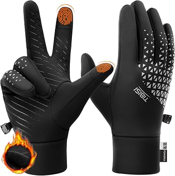 Saliryj Winter Gloves, Thermal Warm Touch Screen Gloves Bike Gloves Cycling Gloves for Driving,Cycling,Running,Hiking