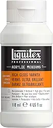 Liquitex Verniz profissional de alto brilho, 118 ml (113 g)