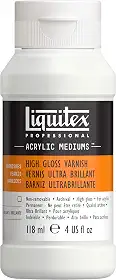 Liquitex Verniz profissional de alto brilho, 118 ml (113 g)