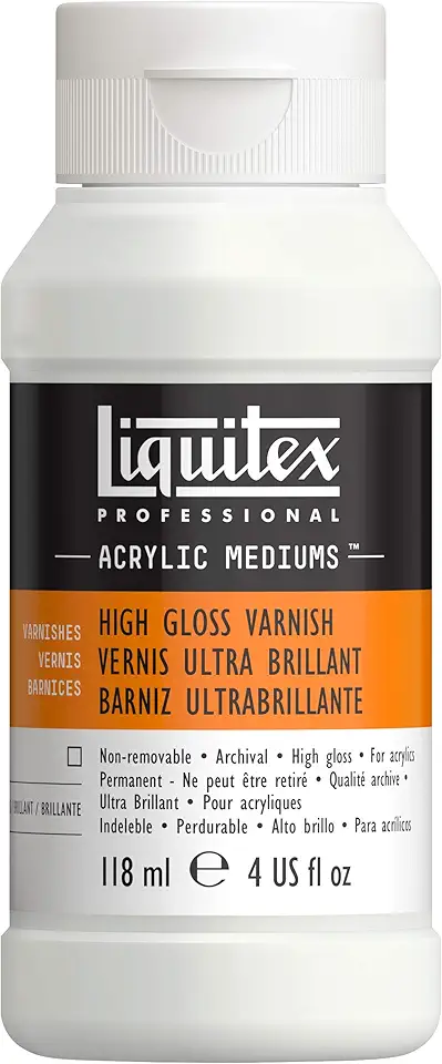 Liquitex Verniz profissional de alto brilho, 118 ml (113 g)