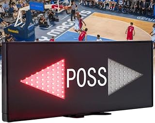 48 * 18cm Basketball Possession Indicato, LED Electronic Ball Control Arrow, High Brightness, Excellent Visibility, 2 Power Consumption Methods, for Professional Leagues