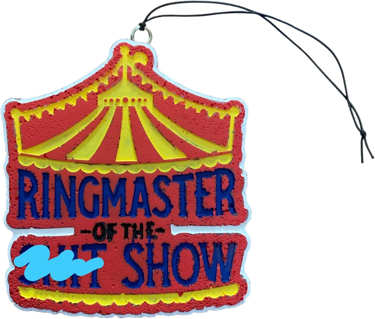 Scented Ringmaster Circus Hanging Car Air Freshener, Car Interior Accessory, Auto, Mirror Ornament, Highly Fragrant, Funny, Adult Humor, Relatable (Lemon Custard)