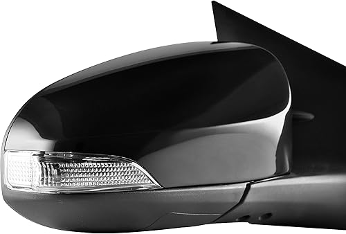 Miniatura 6 de Dependable Direct Lado del pasajero sin pintar con calefacción eléctrica con espejo retrovisor lateral de señal compatible con Toyota Corolla