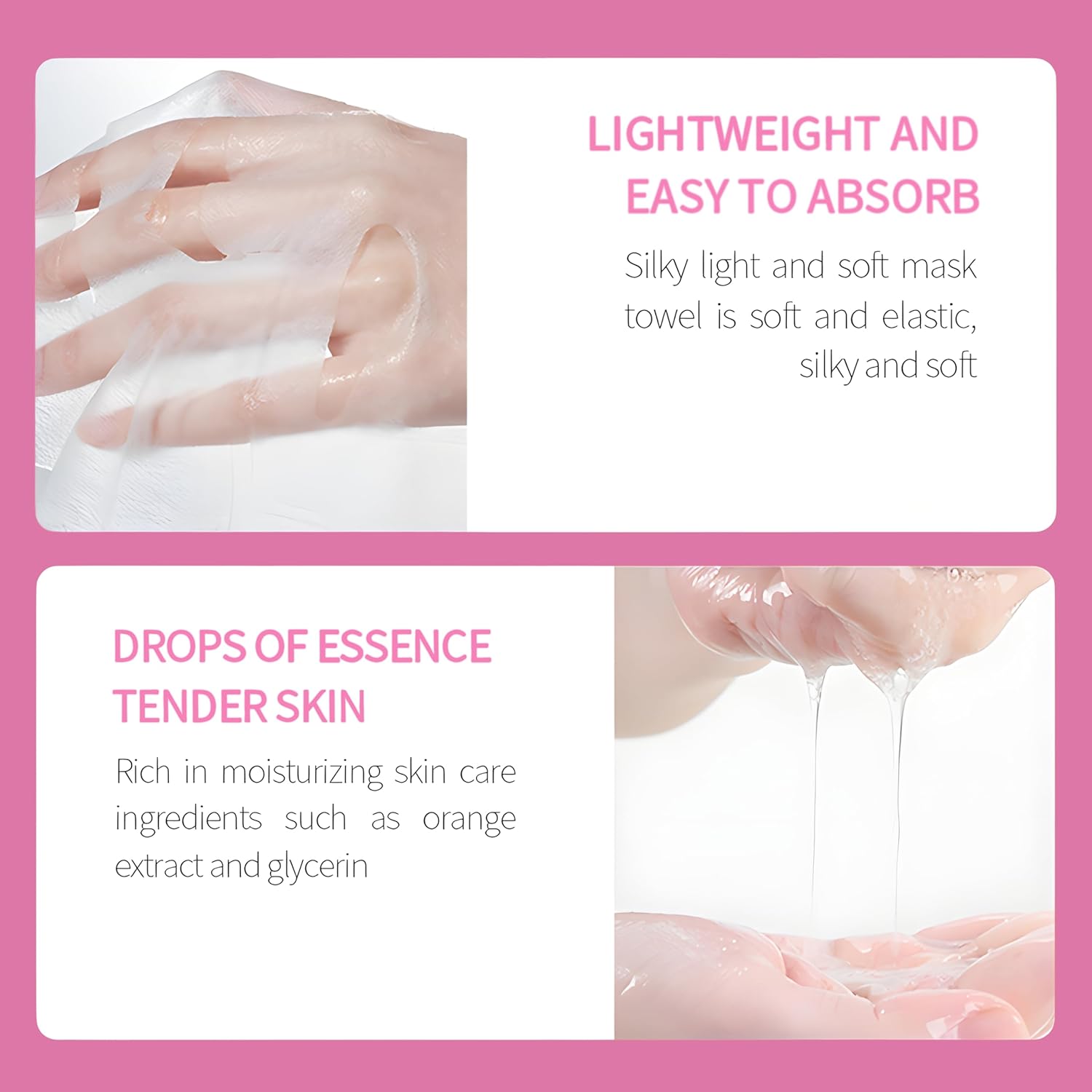 40 Pack Collagen Face Masks Skincare Bulk for All Skin Types,Hydrating Spa Sheet Mask for Sensitive Skin, Facial Mask Sets For Women Skin Care,Hydrating Face Mask Gifts Set for Teen Girls - Image 4