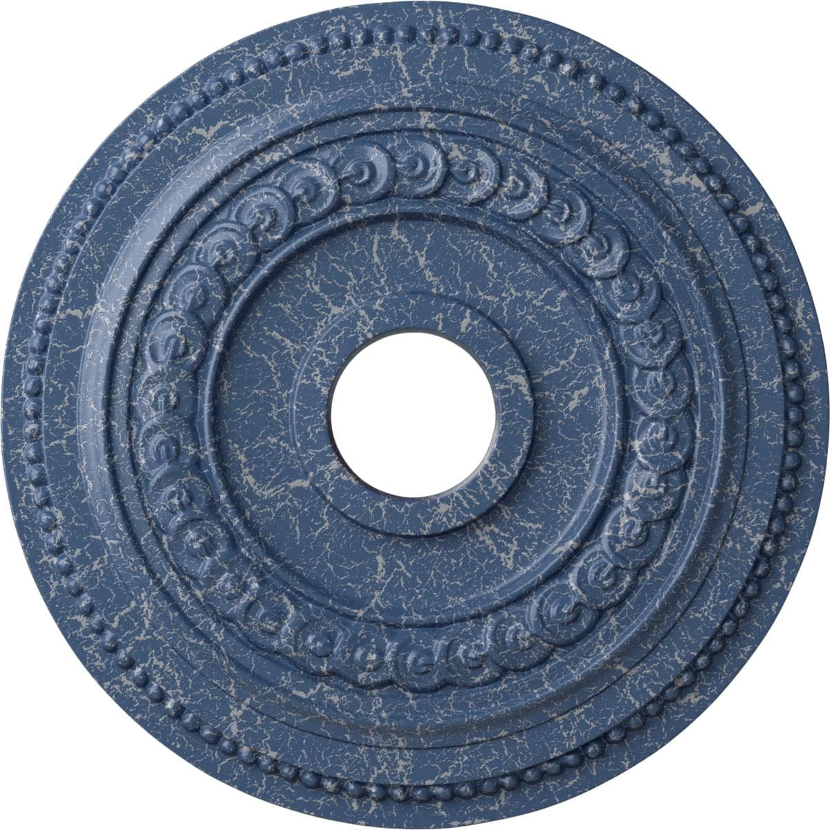 Ekena Millwork CM18OL1AMC Oldham Ceiling Medallion, Americana Crackle