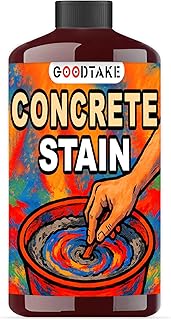 GOODTAKE Liquid Cement Color | Concrete & Cement Dye Colorant | 3.5 oz (100 ml) | Water-Based | Concentrate | Dye, Tint, Pigment | Odorless & Non-Toxic |for Mortar, Grout, Gypsum (Brown, 3.5 oz)