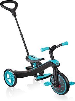 Amazon Globber 三輪車 キックバイク ペダル付き エクスプローラー トライク 3in1 ティール Wlgb 変身バイク 3段階変形 ベビー 18ヵ月 1歳 2歳 3歳 4歳 5歳 外遊び 自転車デビュー 自転車準備 三輪車 おもちゃ