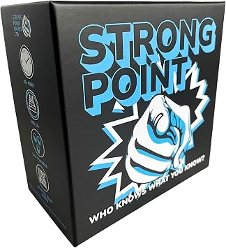 Strong Point - Trivia Board Game for Adults & Families | Game Nights & Parties | Small Box Big Fun | Easy Setup & Play | 1000 Questions | 200 Category Cards | 2-6+ Players | Hit with Non-Trivia Fans