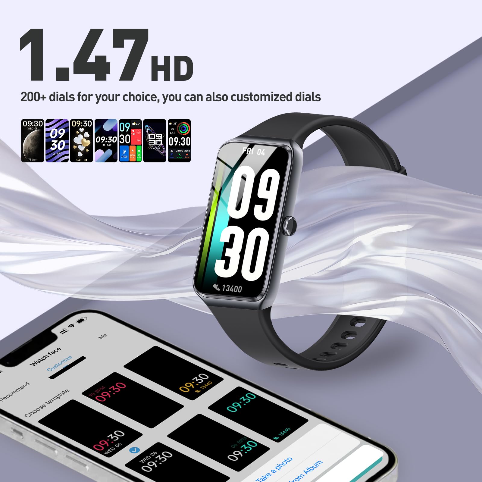 Fitness Tracker (nero)