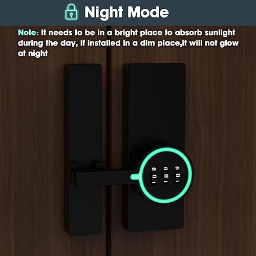 Miniatura 8 de Password - Pestillo de puerta de granero de 180 grados, pestillo abatible adhesivo sin llave, pestillo de puerta deslizante con combinación de 3