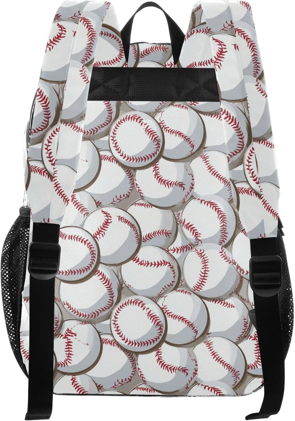 Baseball Pattern Clear Backpack for Boys Girls PVC Transparent School Bookbag Large Capacity Clear Bag for Student Work Travel image 3