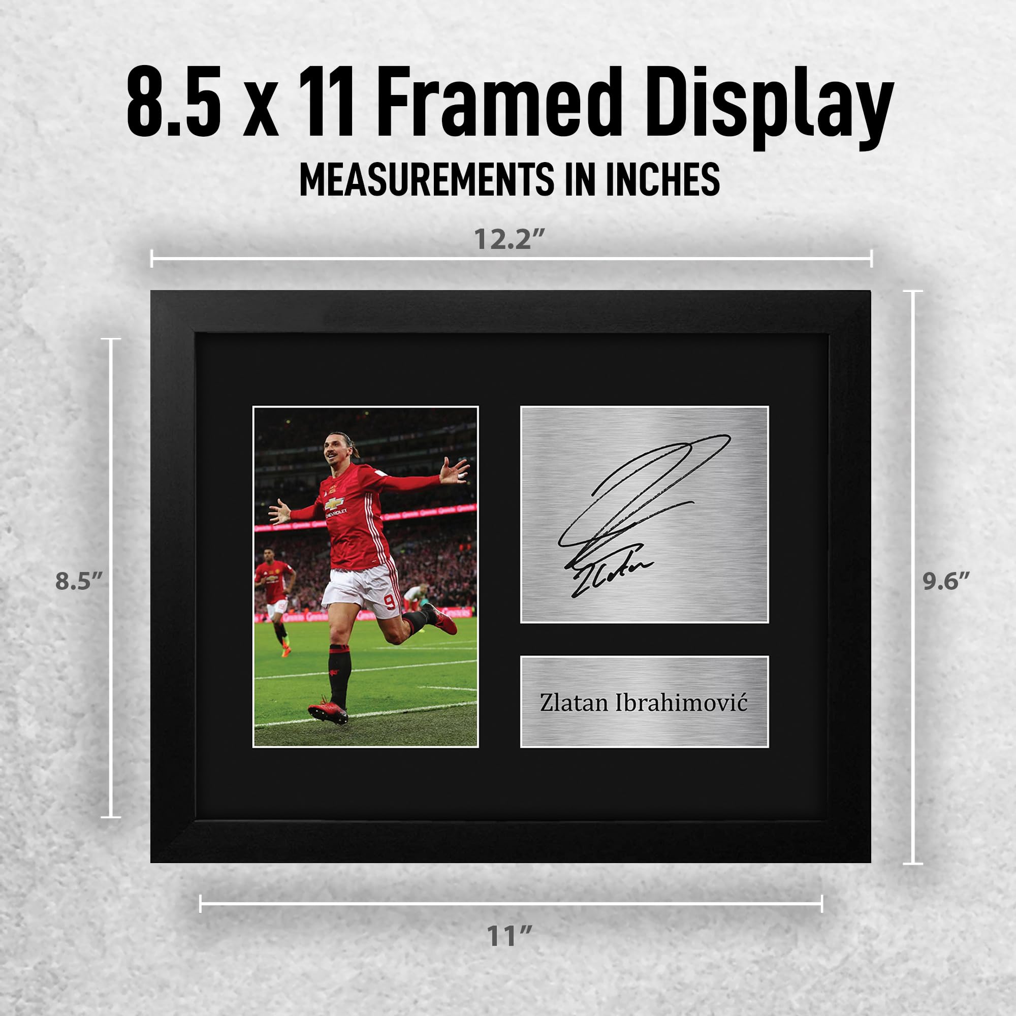 Amazon.com: HWC Trading Zlatan Ibrahimovic Framed Gift