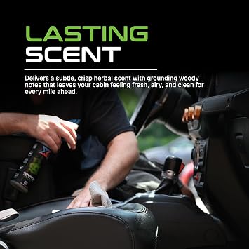 Chem-X Interior Cleaner + Detailer: Green Tea Scented (16oz)