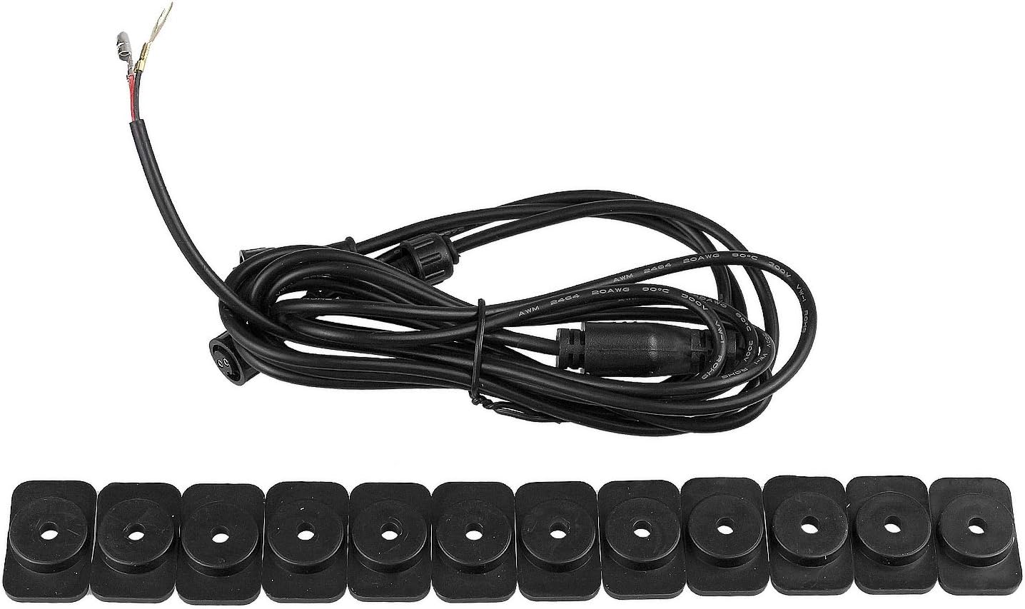 3 Piece Grill Emblem Letter Light Compatible with 2019-2024 1500 Grill Letter Light Aftermarket Set (Red for 19-24)