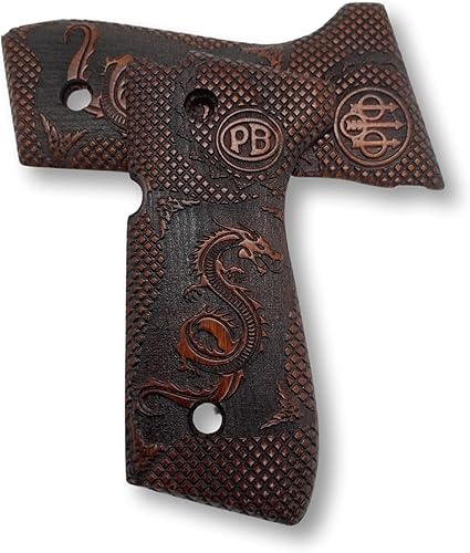 Miniatura 3 de Empuñaduras de madera para Beretta 92FS, 92, 92F, 92A1, 92FS INOX, 92G, 92D, 96, 96D, 96A1, M9, M9A1. Empuñaduras de pistola, accesorios para