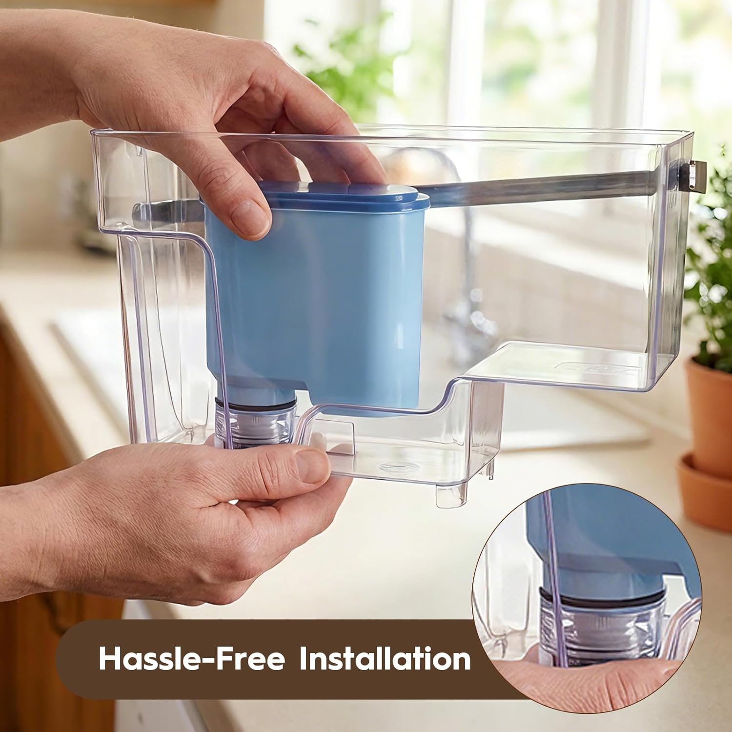 Aquaclean Water Filter Compatible with Philips AquaClean(2 Pack),Universal Liquid Descaler(250MLx 2) For Fully Automatic Coffee Machines