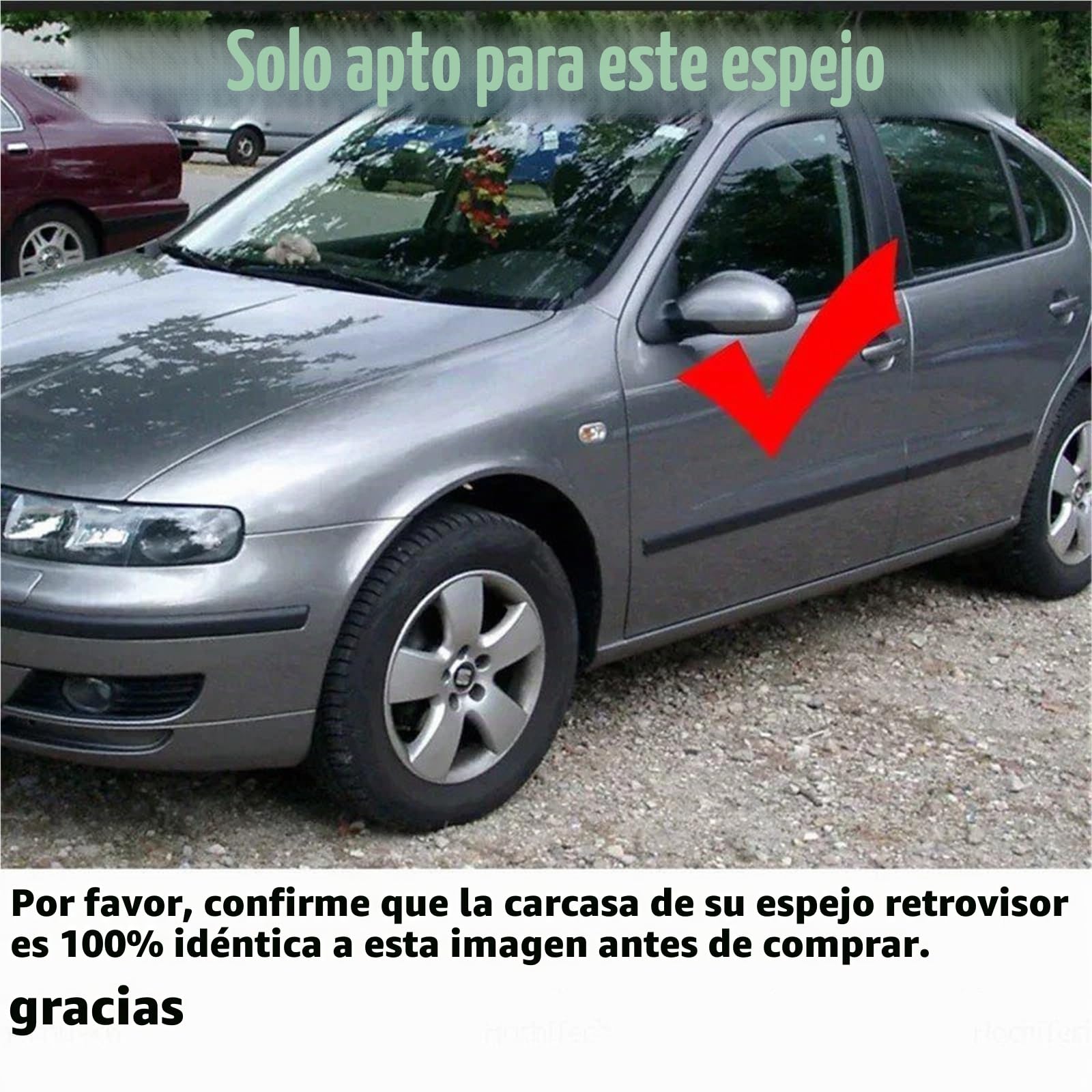 Carcasa Espejo Retrovisor Para Seat Para Leon MK1 1M 1999-2006 Cubierta De Espejo Retrovisor Lateral Marco Protector Molduras Con Aspecto De Carbono Y Negro Brillante Tapa Espejo Retrovisor(Carbon Fib