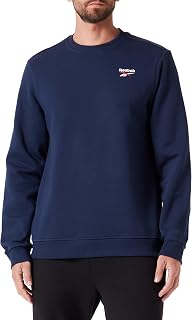 Reebok Men's Identity Fleece Vector Crew Long Sleeve Sweatshirt