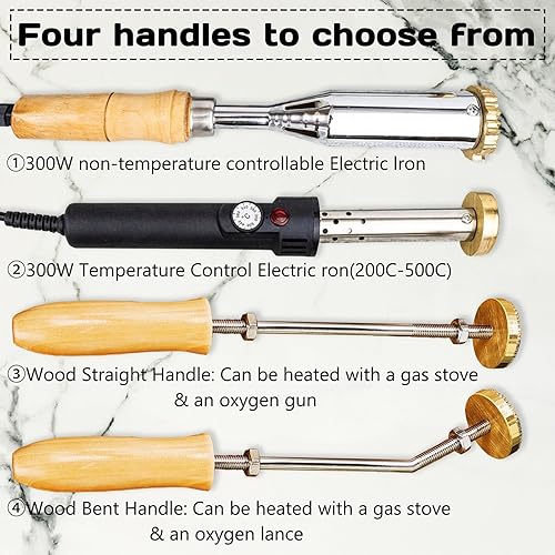 Miniatura 2 de Hierro de marca personalizado para madera, logotipo eléctrico personalizado, hierro de marca de metal, sello de hierro de cuero duradero, regalo de