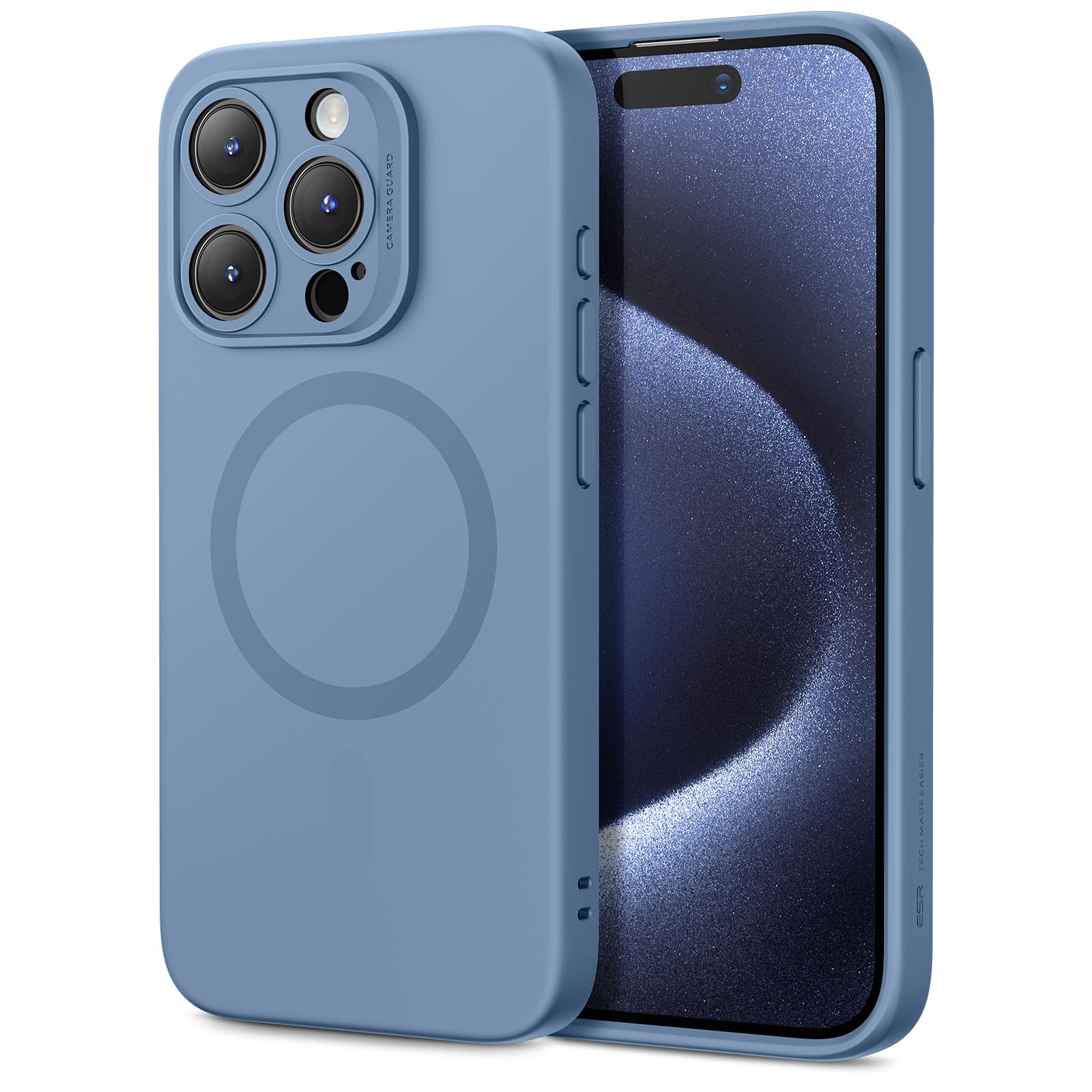 ESR Funda para iPhone 15, Compatible MagSafe, Protección Grado Militar a Prueba Golpes, Funda Magnética para iPhone 15, Funda Híbrida Classic (HaloLock), Transparente — view 129