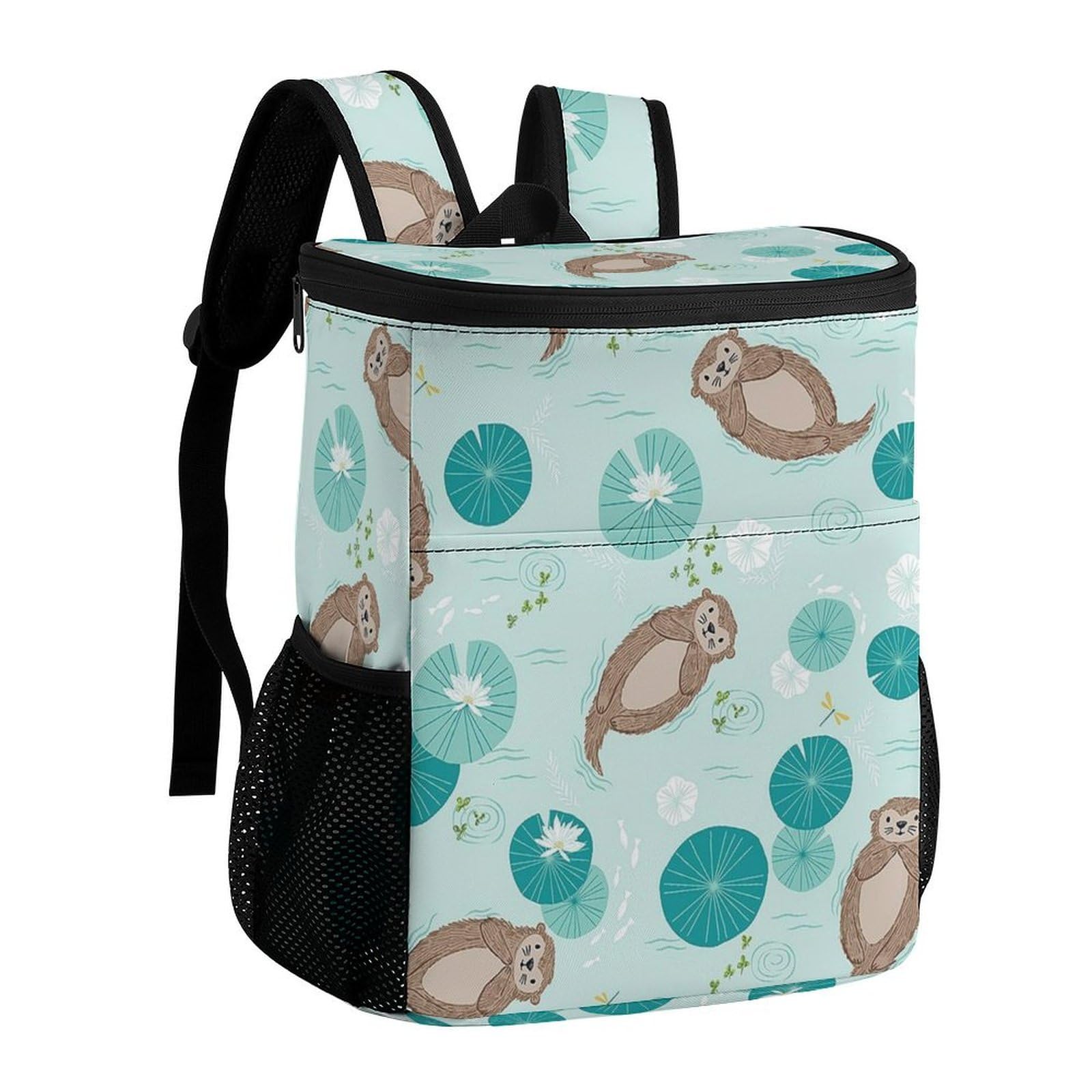 Sac à dos isotherme en polyester sergé robuste Otters à sangles rembourrées